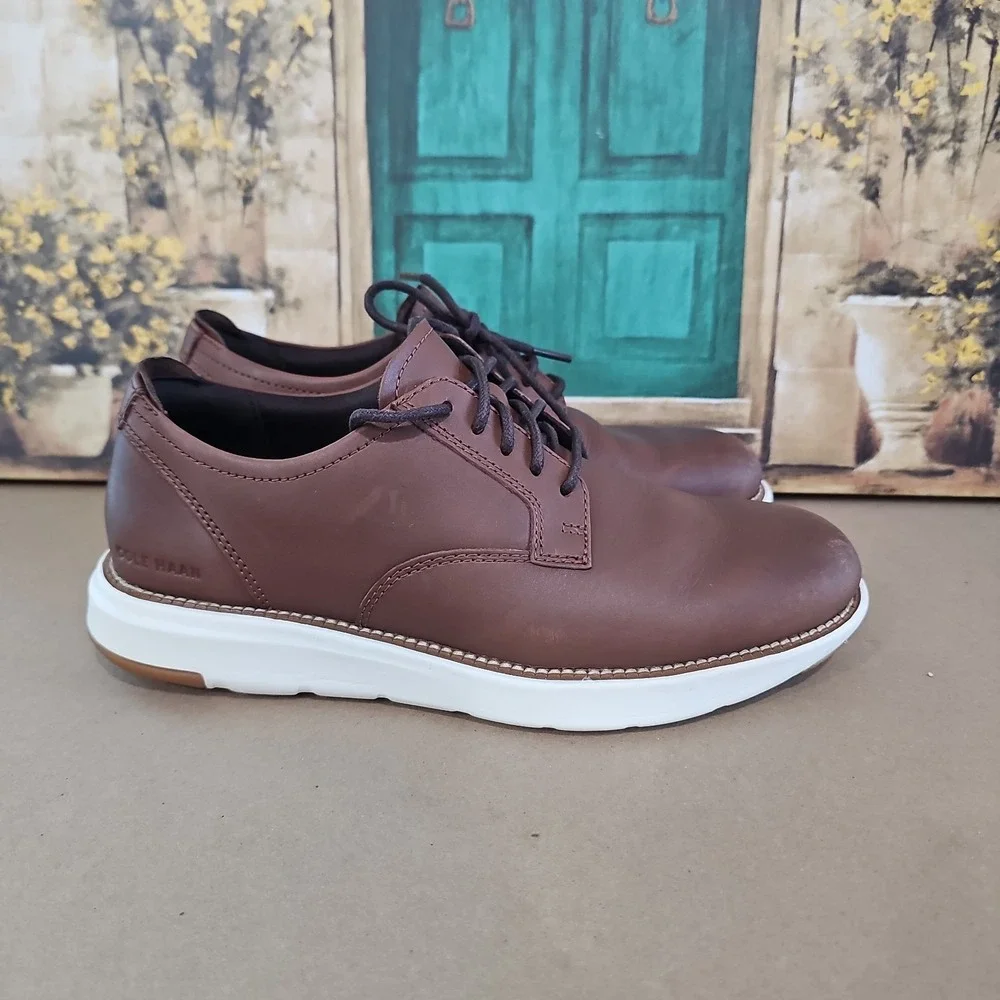 Cole Haan Men's Size 8 M Grand Atlantic Oxfords Brown Chestnut C34853 Shoes